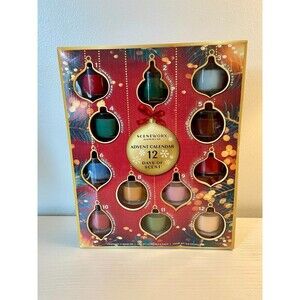 Scentworx Slatkin & Co Advent Calendar Candles 12 Days Scent NEW Christmas Gift